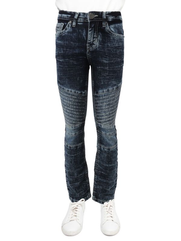 X Ray Little Boy's Washed Moto Skinny Jeans